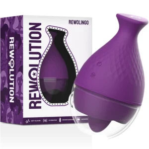 Rewolution Rewolingo External Vibrator with Dynamic Tongue Motion, Pink