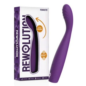 Rewolution REWOSTIM Flexible Silicone Vibrator, Waterproof, Rechargeable 19cm