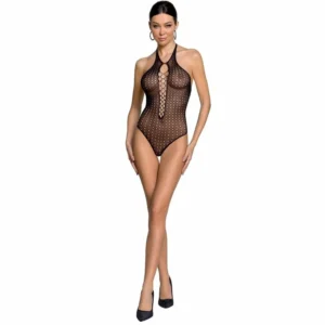 Passion BS088 Bodystocking Black One Size - Elegant Mesh Lingerie
