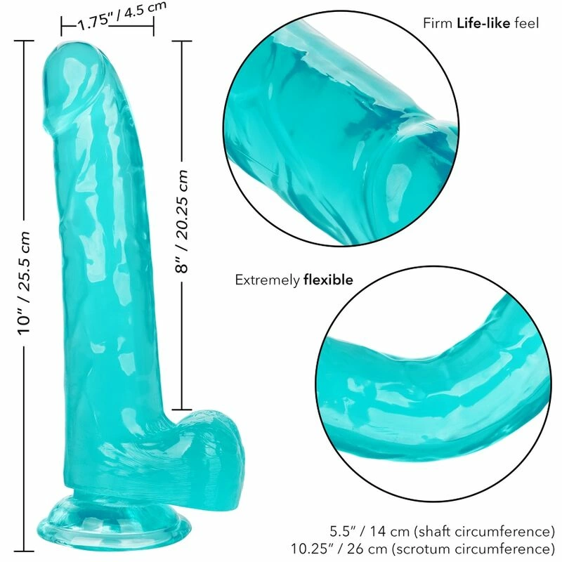 CalExotics Size Queen Intimate Model Blue 20.3 cm Flexible TPR