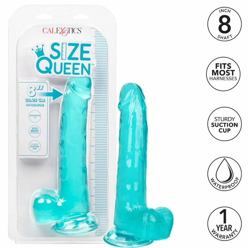 CalExotics Size Queen Intimate Model Blue 20.3 cm Flexible TPR