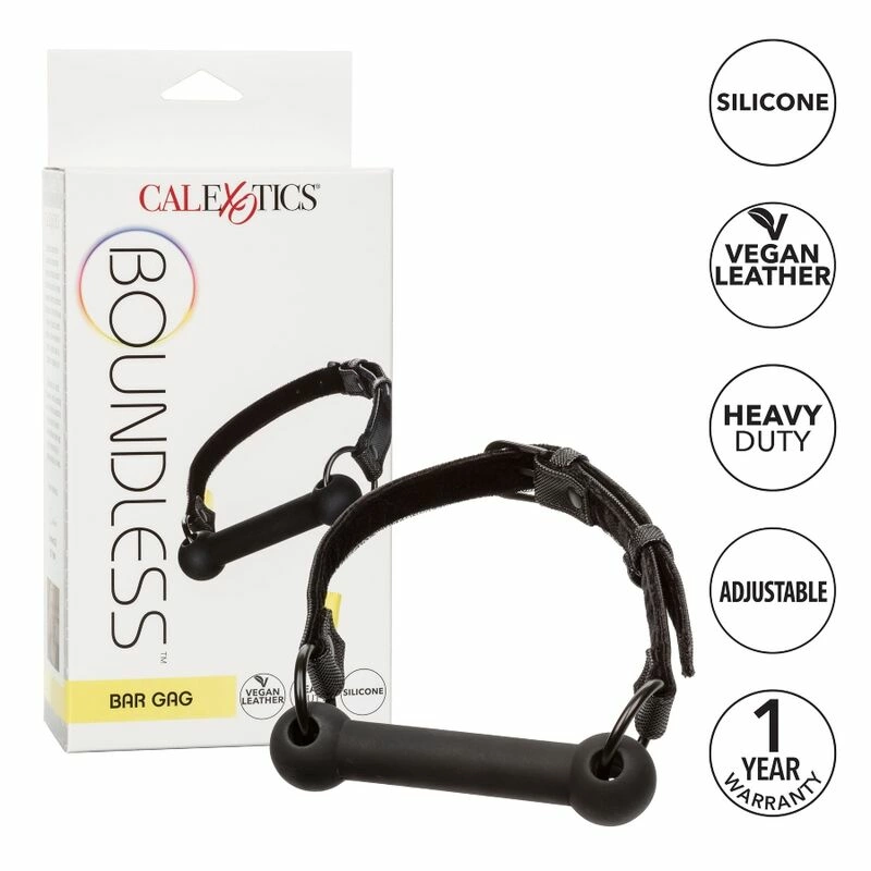 CalExotics Boundless Bar Gag Adjustable Silicone Vegan Strap 7.5cm