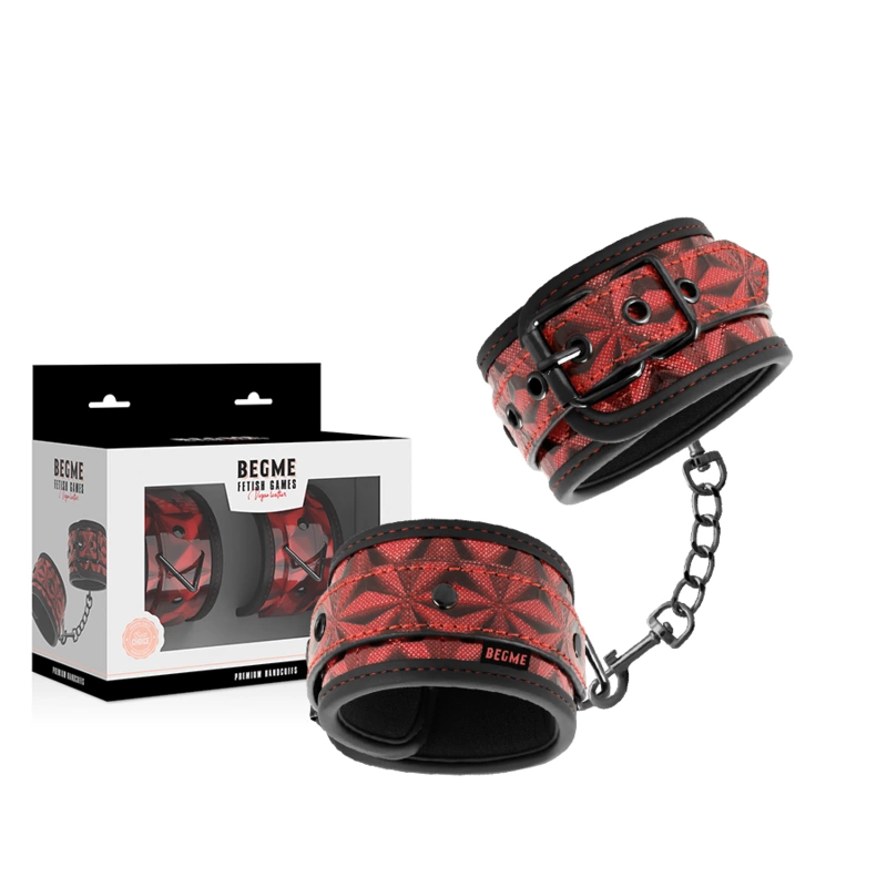 BEGME Red Edition Premium Wrist Restraints with Neoprene Lining