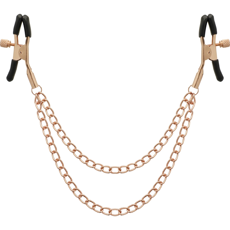 Coquette Chic Desire metalinės grandinėlės spenelių priedas – be nikelio, reguliuojamas