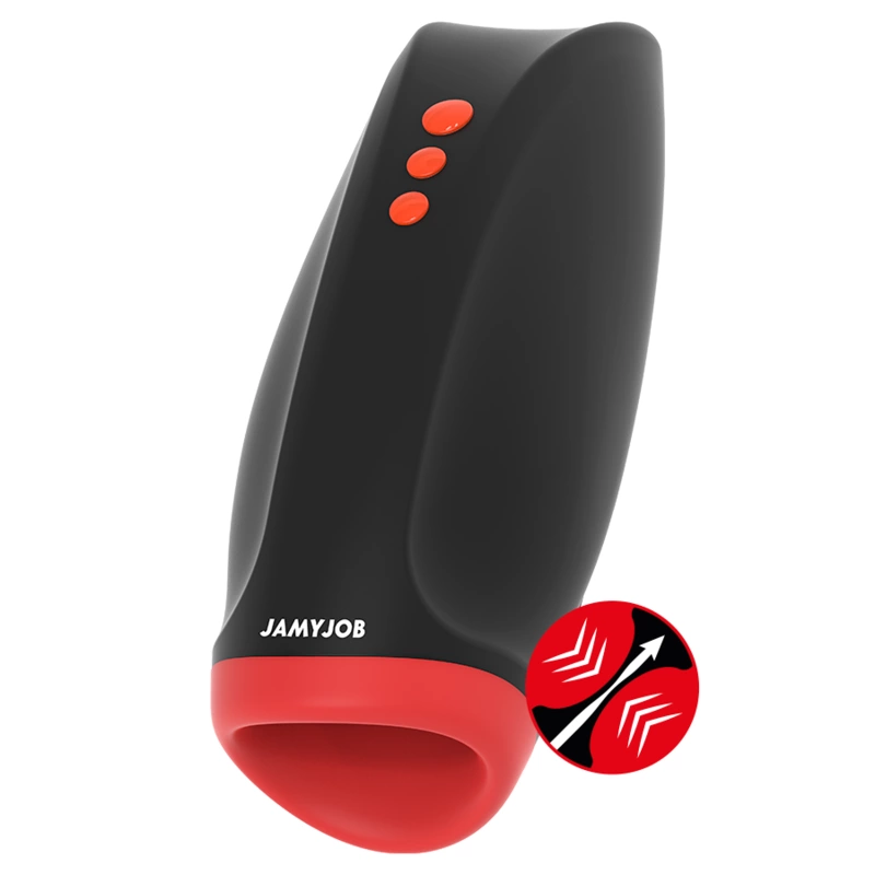 Jamyjob Novax Intimate Machine with Vibration & Compression, Black, 197mm