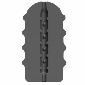 ALL BLACK Bumpy Intimate Stimulation Device 17cm Soft Touch Black