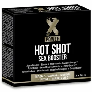 Labophyto XPOWER Hot Shot Booster 3x20ml - Maca, Ginseng & Guarana Formula