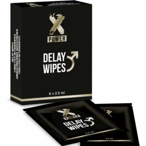 XPOWER Delay Wipes 6-Pack - Intimate Care with Herbal Formula