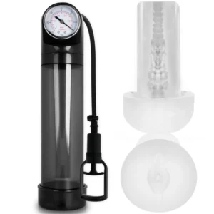 Pump Addicted RX9 Black Vacuum Device with Intimate Sleeve, 30cm