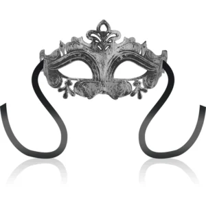OHMAMA Venetian Style Silver Mask - Embossed Rigid Design, Unisex