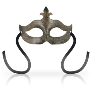OHMAMA Fleur de Lis Copper Mask - Rigid Unisex Venetian Style, One Size