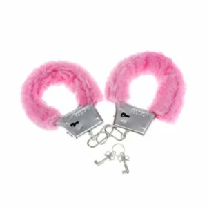 Diablo Picante Pleasure Soft Plush Handcuffs Pink - Adjustable Model
