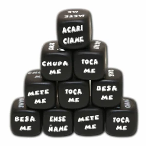 Diablo Picante Black Action Dice Set 25 mm - Party Game for Adults