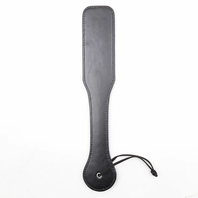 Ohmama Fetish Hearts Irklas - juodas PVC smūgio priedas 32,6 cm