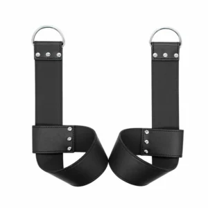 OHMAMA Fetish Adjustable Suspension Cuffs for Wrists or Ankles, Black