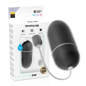 ONLINE Spirit Egg Black - Waterproof Intimate Vibration Device, 10 Modes
