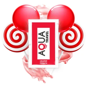 AQUA TRAVEL Water-Based Lubricant Lollipop Flavour 6ml Pocket Size