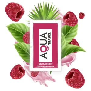 AQUA Travel Water-Based Gel Wild Raspberry 6ml Compact Size
