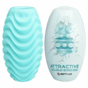 Pretty Love Turquoise Double-Sided Intimate Egg - Reversible, Stretchable TPR