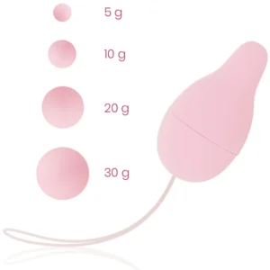 OHMAMA Pelvic Floor Trainer Kegel System - Adjustable Weighted Set, Pink