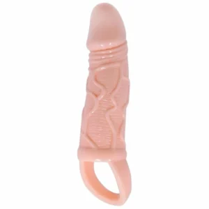 Baile Intimate Extension Sleeve with Support Strap 13.5 cm, TPR, Flesh Tone