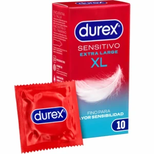 Durex Sensitivo XL 10-Pack - Large Size, Ultra-Thin Latex System