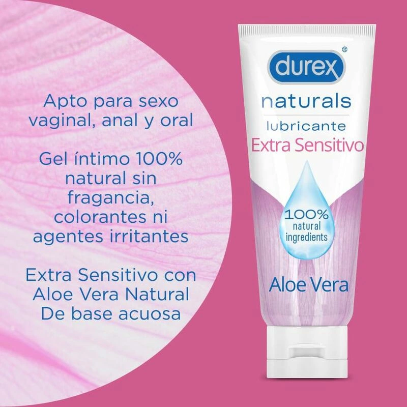 Durex Naturals Extra Sensitive Intimate Lubricant Aloe Vera 100ml