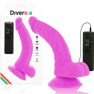 Diversia Flexible Vibrating Intimate Machine Purple 21.5cm Harness Compatible