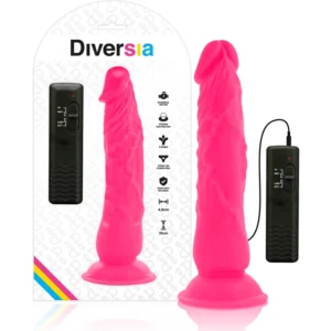 Diversia Flexible Vibrating Model Pink 21cm with Remote Control