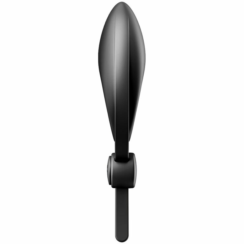 Satisfyer Sniper Adjustable Dual Loop Vibrating Ring Black Silicone
