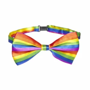 Diablo Picante Rainbow Pride Bow Tie - Colorful LGBT Flag Accessory
