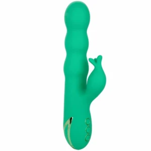 CalExotics Sonoma Satisfier Green Multi-Function Intimate Device Silicone