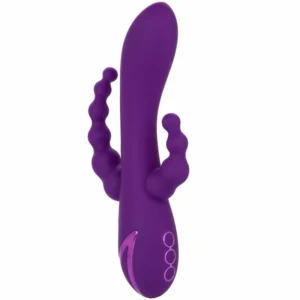 CalExotics Long Beach Bootylicious Purple Triple Action Massager Silicone
