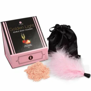 Secret Play Golden Light Kit Edible Powder Strawberry & Feather 40g