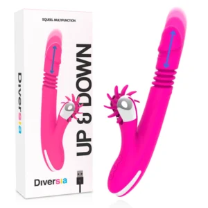 Diversia Bunny Up & Down 24 cm Intimate Machine, USB, Silicone, Pink