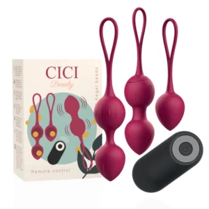 CICI Beauty Premium Silicone Kegel Training Set 3pcs Vibrating & Remote