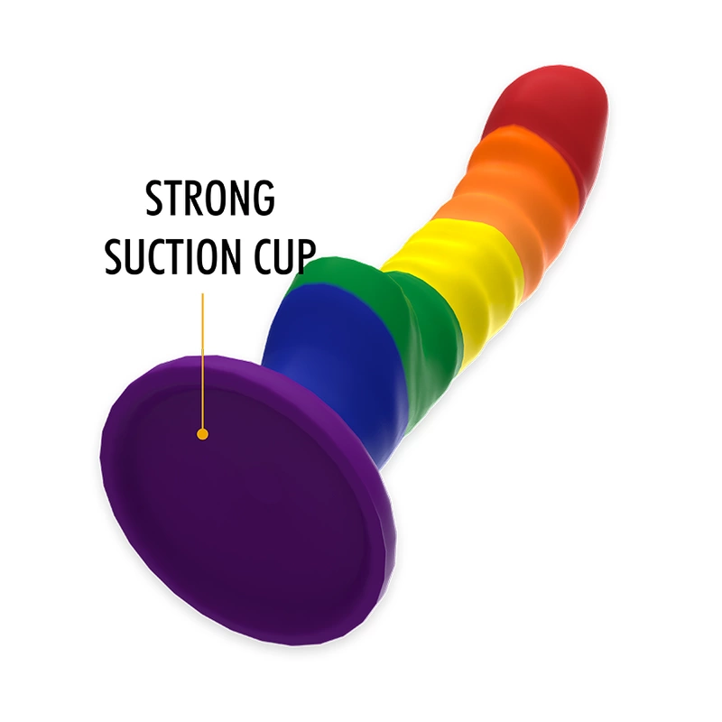 MYTHOLOGY Her Colby Pride Silicone Model M - Flexible Suction Base