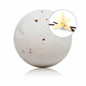 Taloka Vanilla Bath Bomb with Rose Petals 140g - Sweet Aroma Sphere