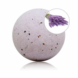 TALOKA Lavender Bath Bomb with Rose Petals 140g - Aromatic Relaxation