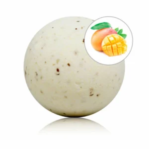 Taloka Mango Aroma Bath Bomb with Rose Petals 140g - Tropical Relaxation
