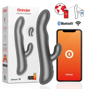 ONINDER Oslo Vibration & Rotation Black - Dual Action App-Controlled Device