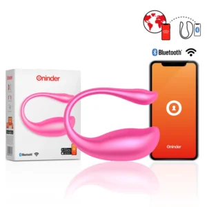 ONINDER Nairobi Wireless Vibrating Egg Pink – programėlės valdymas, atsparus vandeniui, vidutinis