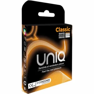 Uniq Classic Non-Latex Ultra Thin Condoms 3-Pack | Credit Card Case