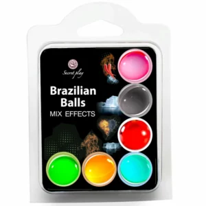 Secret Play Set of 6 Brazilian Aroma Massage Balls Assorted Effects