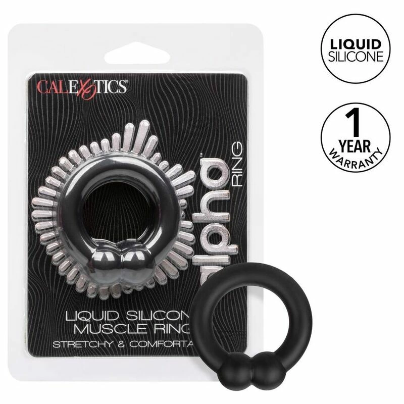CalExotics Alpha Muscle Ring Black - Liquid Silicone Comfort System