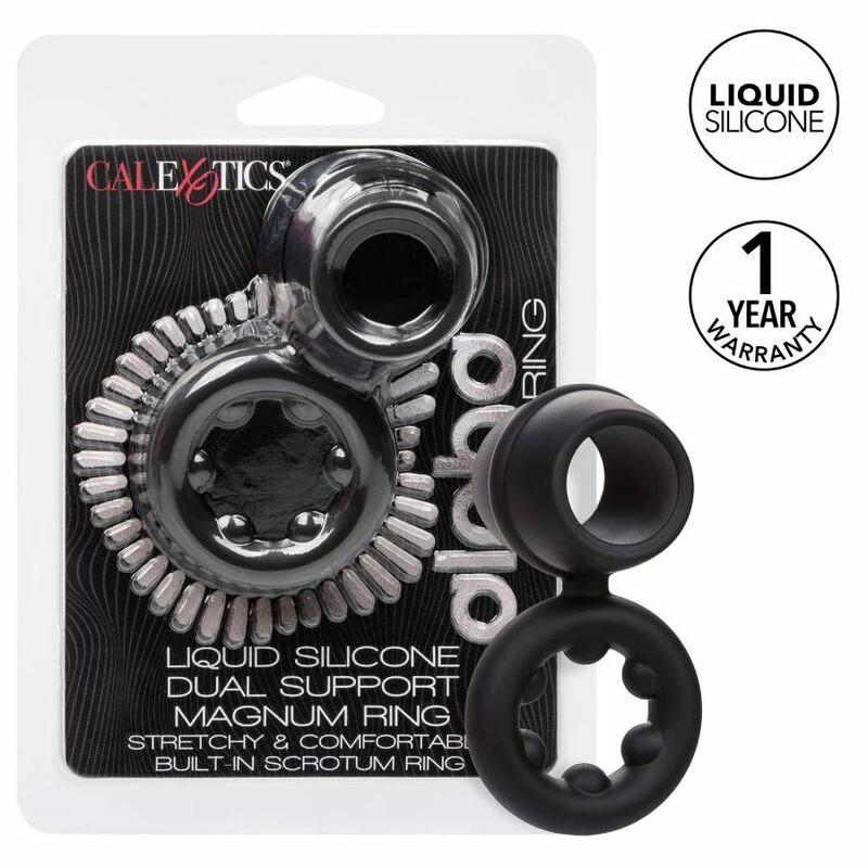 CalExotics Alpha Dual Magnum Silicone Support Ring Black