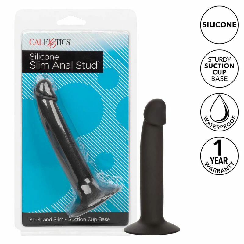 CalExotics Slim Anal Stud - Flexible Silicone Model with Suction Base
