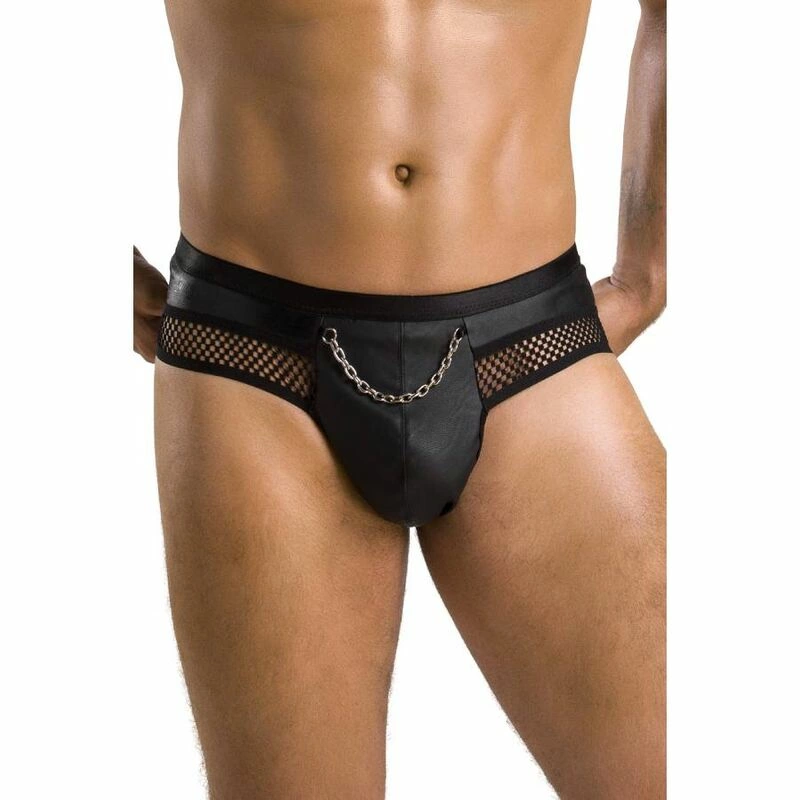 Passion 030 Open Slip Black L/XL - Premium Decorative Lingerie