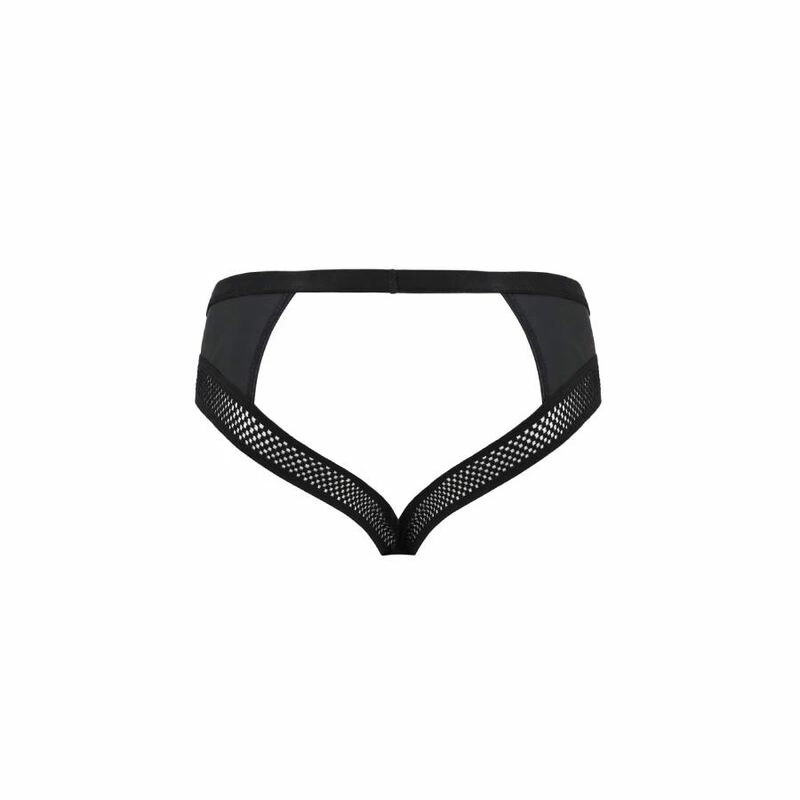 Passion 030 Open Slip Black L/XL - Premium Decorative Lingerie