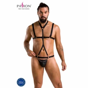 Passion Andrew Set Black S/M - Modern Lingerie, Oeko-Tex Certified